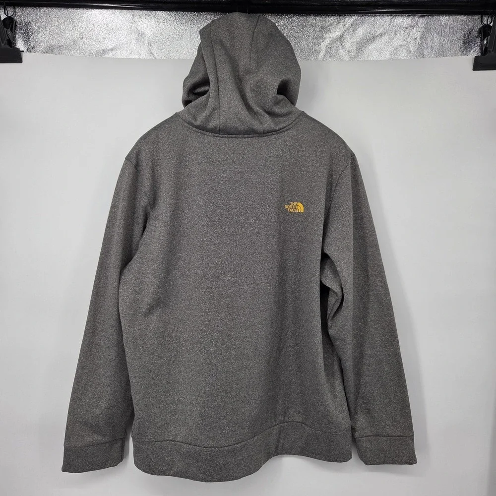 The North Face Hoodie Mens XL Pullover Hooded Sweatshirt‎ Gray Yellow Outdoors